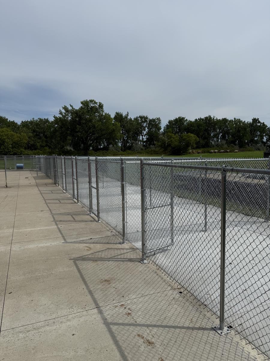 Chain link perimeter fencing