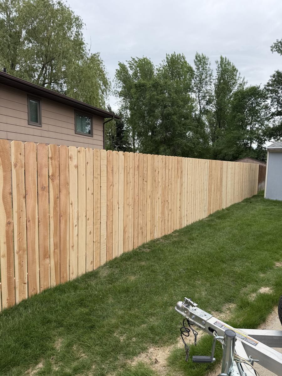 Wood Privacy fence by Wetzel Fence