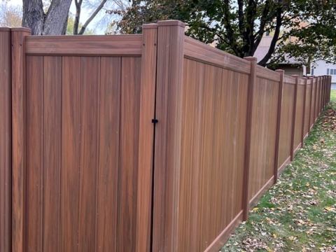 Wood fence
